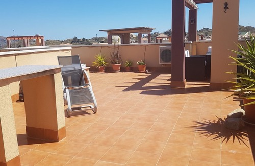 Los Geraeos Apartment | Penthouse apartment 3.8km from Aguilas seaviews large private roof top terrace