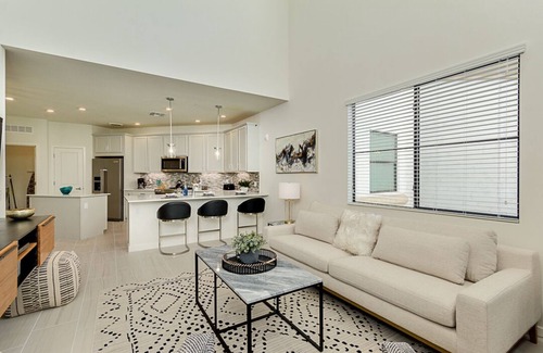 Carino Estates Condo | Penthouse Two Story Resort Condo in Ocotillo! Waterviews at The Cays!