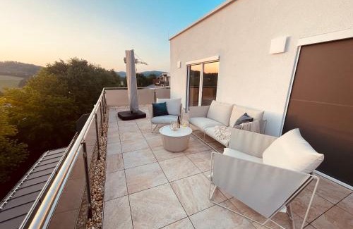 Waldkirchen Apartment | Penthouse-Villa, Panoramablick, XXL-Terrasse