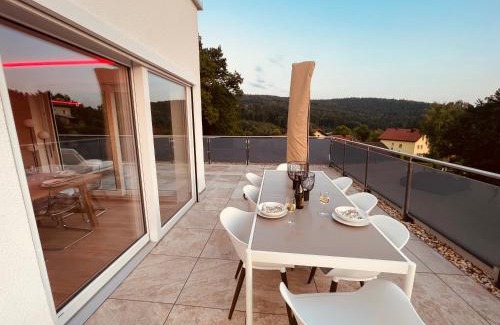 Waldkirchen Apartment | Penthouse-Villa, Panoramablick, XXL-Terrasse
