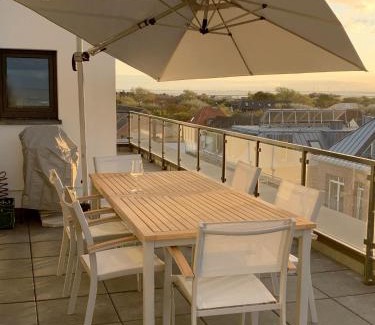 Wangerooge Apartment | Penthouse Wangerooge, gigantischer Meerblick