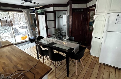 Brownsburg-Chatham Ski Chalet | Pet-Friendly, Secluded Waterfront Cottage with Modern Amenities & Cozy Fireplace