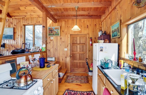 Athens Cabin | Pet-Friendly Cabin Overlooking Sleepy Hollow Lake
