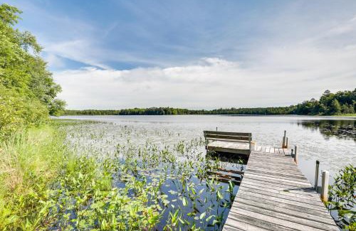 Park Falls House | Pier and Lake-View Patio Wisconsin Northwoods Cabin