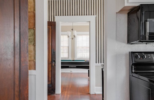Norwood House | Pool Table Fire Pit BBQ Grill Basketball Hoop