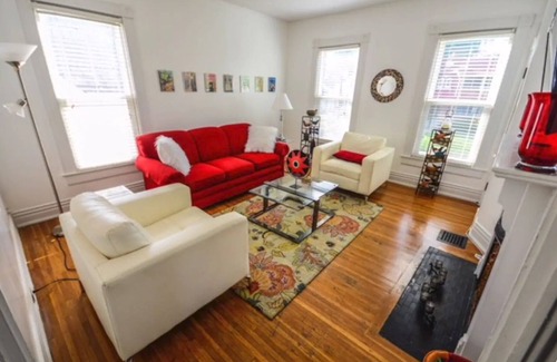 Bonnycastle House | Pop art apartment in old Victorian steps from Bardstown Road.