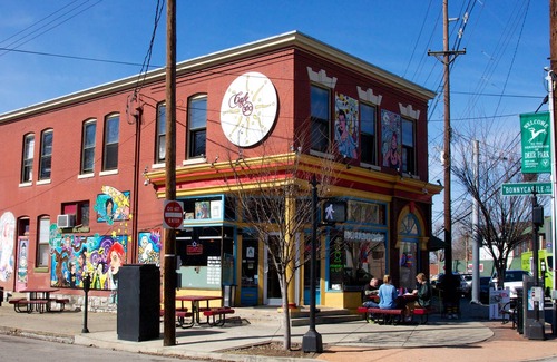 Bonnycastle House | Pop art apartment in old Victorian steps from Bardstown Road.