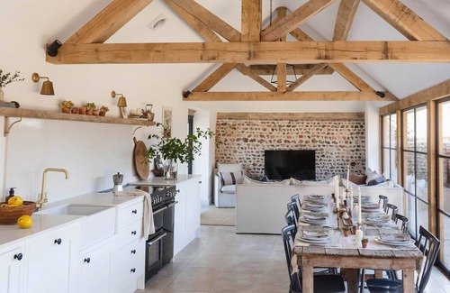 Birdham House | Poplars Farm Barns, Brand new stunning thatched barn conversion