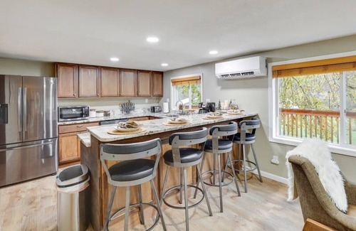 Ahsahka Cottage | Popular Clearwater river Idaho. Enjoy Outdoor kitchen, and spa shower.