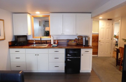 Port Angeles Apartment | PORTHOLE: Peaceful with a private, locked, covered patio to relax/store bikes.