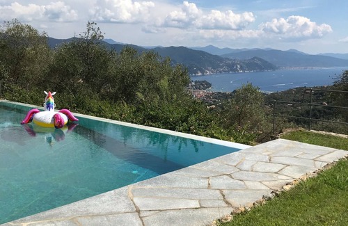 San Lorenzo della Costa Villa | Portofino Coast, sea view & pool