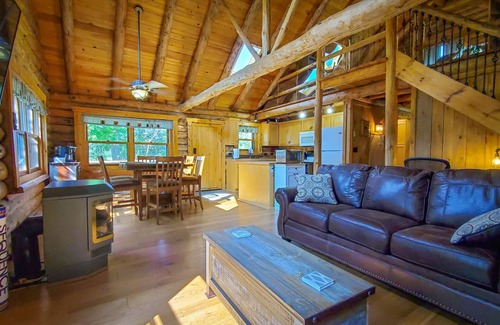 Long Lost Lake Cabin | Pristine Log Cabin on 600' of Lake Shore.