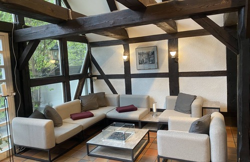 Wolfsburg Hotel | Private area in the hotel - barbecue area, terrace, bar and common room