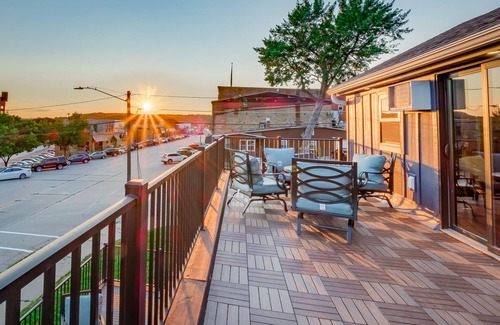 Prescott Condo | Private Balcony & Fire Table Overlooking Downtown