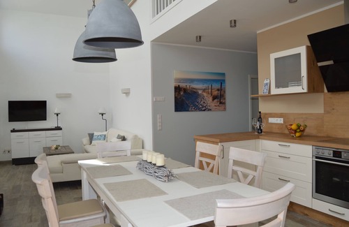Lobnitz House | Private beach! NEW villa "Cloudless" with fireplace and sauna right on the beach