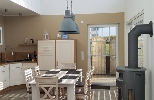Lobnitz House | Private beach! NEW villa "Cloudless" with fireplace and sauna right on the beach