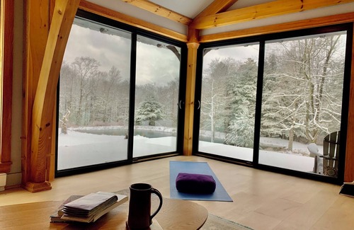 Spring Mills Cottage | Private Escape: Gorgeous Cabin on 20 acres overlooking pond.