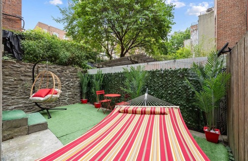 Upper Manhattan Apartment | Private Garden Getaway: Cozy & Chic , Near Subway