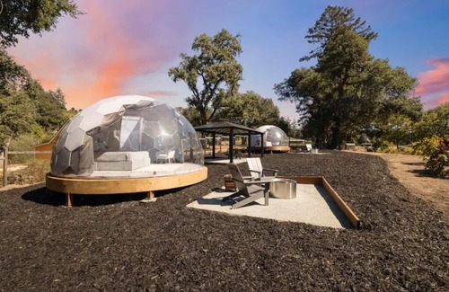 Felton RV Rental | Private Glamping Retreat with 2 Domes Included