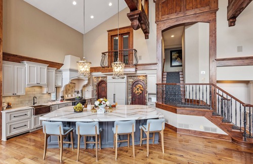 Chanhassen House | Private Grand Lodge with pool, lake & pickleball courts