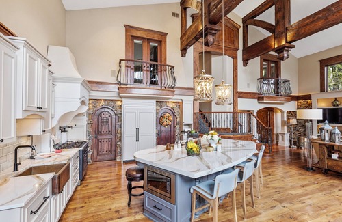 Chanhassen House | Private Grand Lodge with pool, lake & pickleball courts
