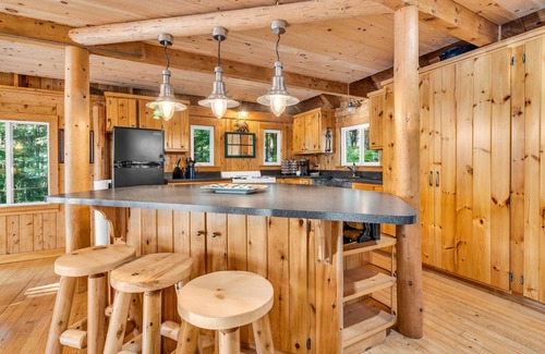 East Hancock Resort | Private Island for family adventure! Cozy cabins, boating, swimming, memories!