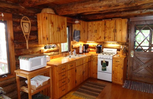 Ely Cabin | Private Island with a hand scribbed log cabin on beautiful Burntside Lake