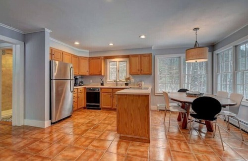Becket Cottage | Private Lake Cottage on 3 acres w/350 sq. ft. deckn