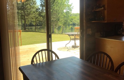 Crystal Falls House | Private Lake House on 16 +/- wooded acres, 80 + acre lake, 55 foot deep!