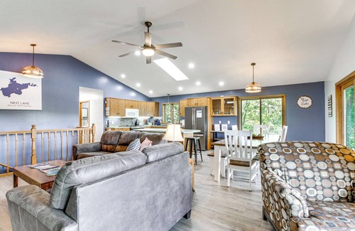 Spicer House | Private Lakefront Retreat w/Hot Tub, Deck & Views