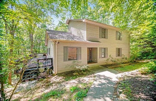 Fairview House | Private mountain retreat with 2 decks, screened porch, firepit, & Ping-Pong