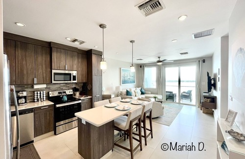 San Pedro Condo | PRIVATE PENTHOUSE VIEWS on the TOP/5th FLOOR! 1 Bedroom Condo at SUNSET CARIBE!