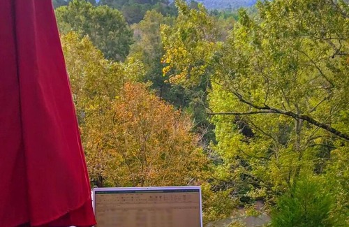 Caddo Gap RV Rental | Private River Tent Camping with Kayaks & Outdoor Bathhouse! Pet friendly!