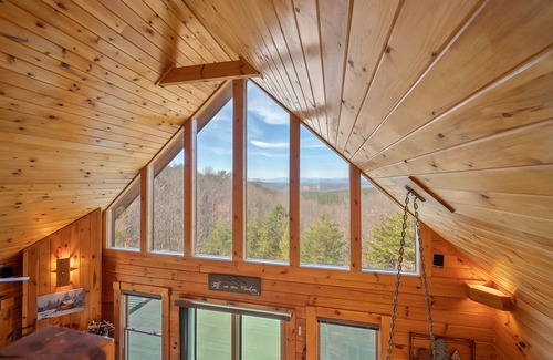 Bostic Cabin | Private Secluded Beautiful Cabin With Sunset Mountain Views