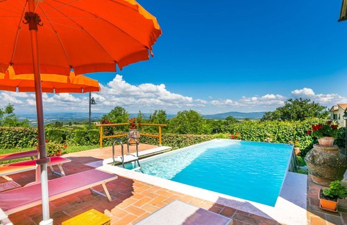 Castel San Gimignano House | Private Villa with A/C, private pool, WIFI, TV, patio, pets allowed, panoramic view, parking