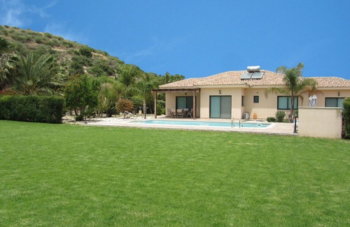 Pissouri Villa | Private Villa , A 3 bedrrom villa with big private pool and landscaped garden