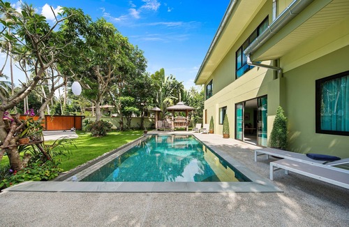 Thong Krut Villa | Private vIlla with pool. "Baan Suaan Serenity".4 bedroom tropical hide-away