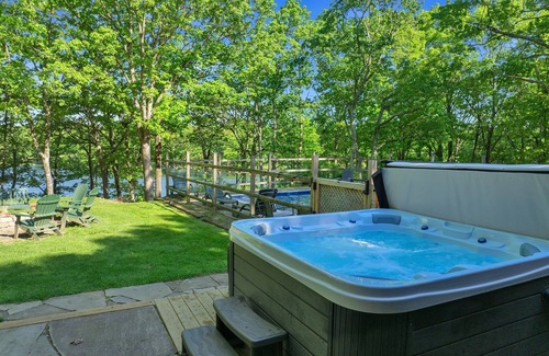 Pocono Mountain Lake House | Pvt Hot Tub, Lakefront, Arcade, Heated Pool, Hike Ping Pong, Foosball