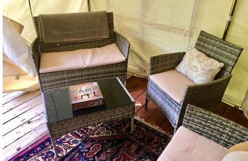 Rushville Bed & Breakfast | Quad Squad Glamping Tent & Breakfast for 2-4+ in Finger Lakes Wine Country