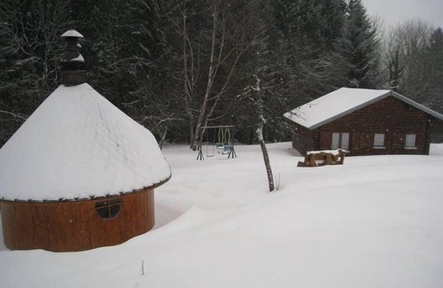 Ventron Ski Chalet | Quaint Chalet in Ventron with Roofed Terrace