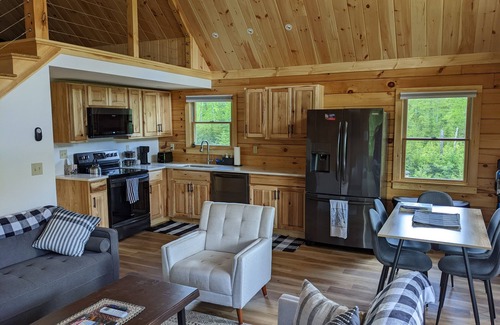 Surry Cabin | Quiet cabin in the woods with beautiful ocean views on the rocky Maine coast!