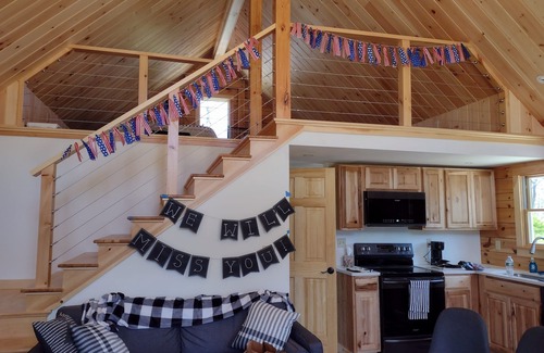 Surry Cabin | Quiet cabin in the woods with beautiful ocean views on the rocky Maine coast!