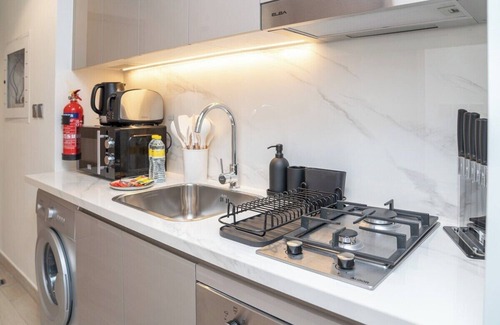 Nad Al Sheba Apartment | Quiet Elegance Studio Living Near Burj Khalifa in Azizi Riviera