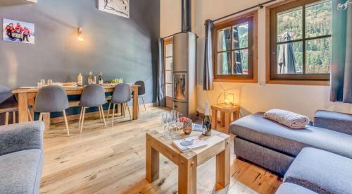 Les Brevieres Ski Chalet | Résidence Blue Wood - Appartement en chalet 8 personnes 4, séjour enfamille ou entre amis MAE-0701