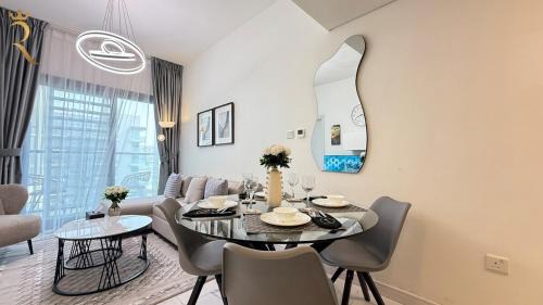 Al Raha Beach Apartment | Raha Loft Trend 1BR - Stylish Stay with Pool & Gym Near Al Raha Mall & Beach