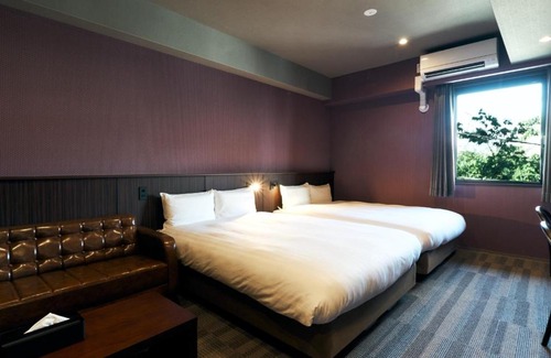 Kitakyushu Hotel | Rakuten STAY Kokura Station Standard Twin Room with counter table