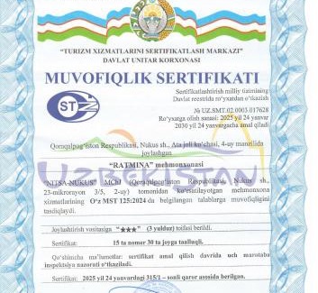 Nukus Hotel | RATMINA HOTEL