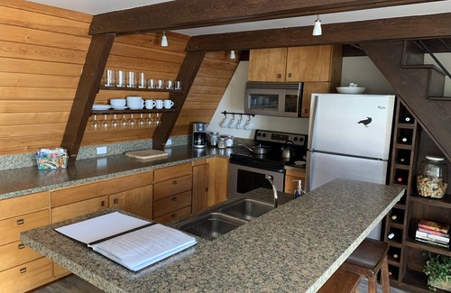 Sitka House | Raven's Roost- Cedar A-Frame Cabin Directly On The Ocean.