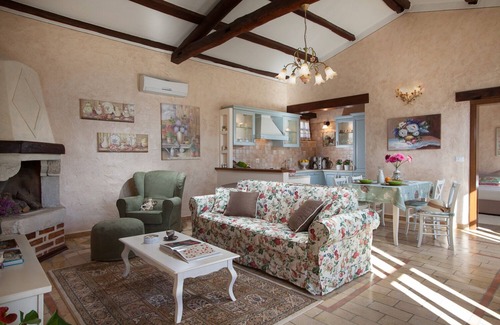 Mofardini Villa | Recharge your soul at this romantic stone villa with pool, garden & sunset view