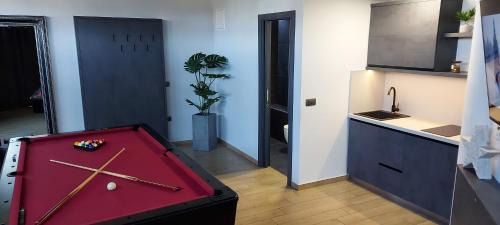 Novo Mesto Apartment | Red room studio app z biljardom